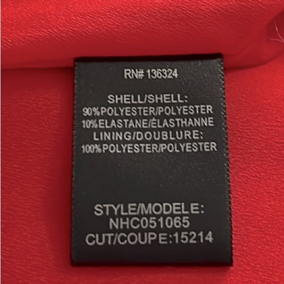 HALSTON Red Heritage Cap Sleeve Crepe Mini Dress NWOT - Picture 12 of 12